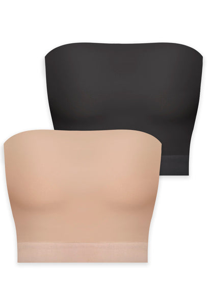 Minimising Strapless Tube Top, 2 Pack, Everyday Solutions