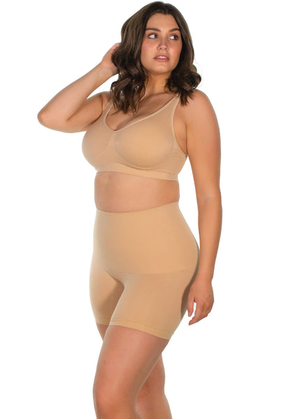 Plus size tummy hot sale control shorts