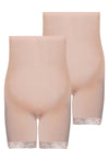 Maternity Underbust Anti Chafing Midi Cotton Shorts - 2 Pack