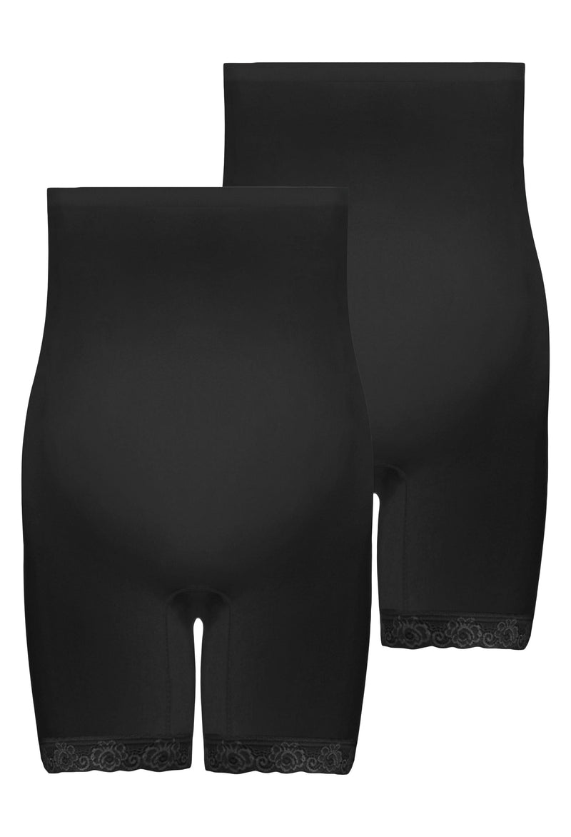 Maternity Underbust Anti Chafing Midi Cotton Shorts - 2 Pack