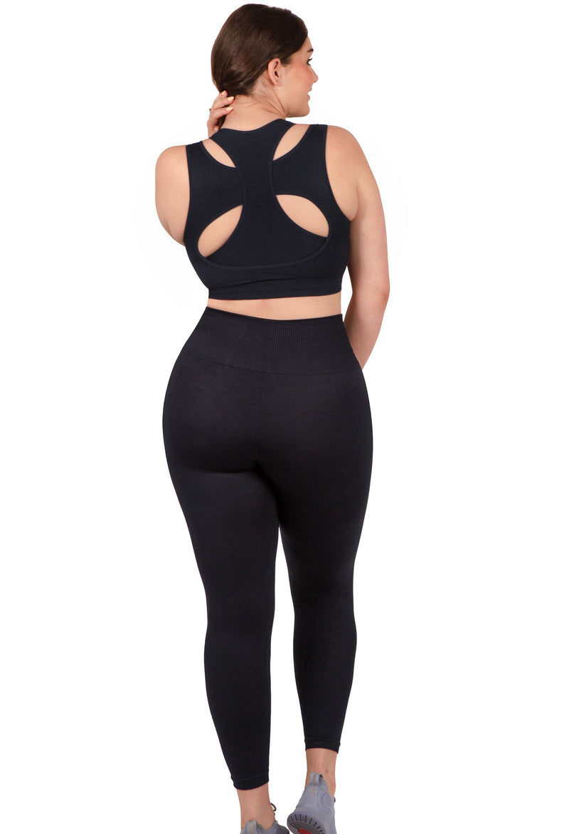 Triple-layer Support Racer & High Waist Full Length Leggings