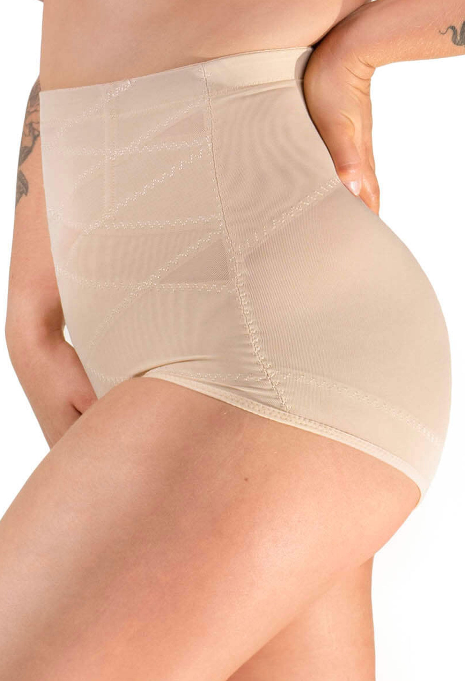 Short Power Net Girdle with Removable Straps - Smooth and Slim Your Body