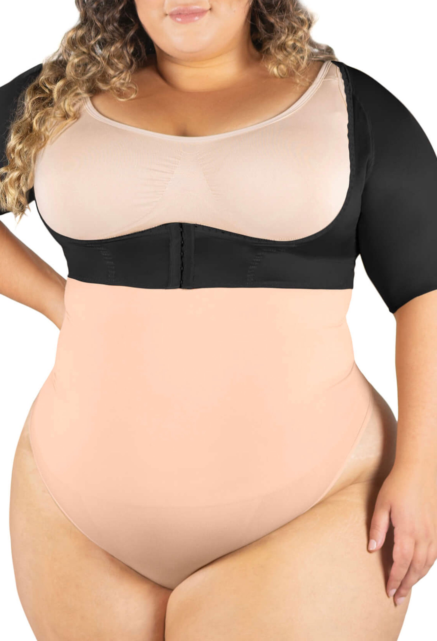 3/4 Length Zip Compression Top for Large Cup Sizes 