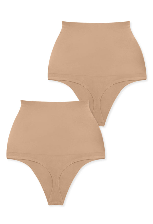 High Waist Shaping G String - 2 Pack