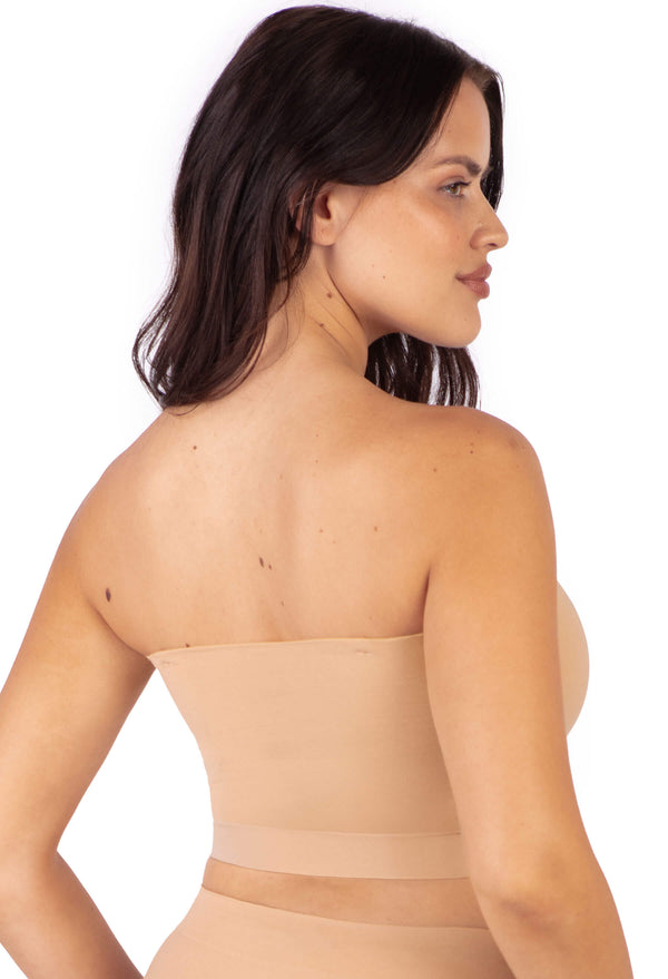 Sleek Bandeau Top with Silicone Bra Pads