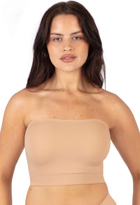 Sleek Bandeau Top with Silicone Bra Pads