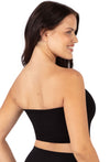 Sleek Bandeau Top with Silicone Bra Pads Set