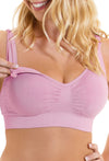 Pink Bamboo Nursing Bra + High Cut Undies Set With FREE Eco-Friendly Reusable Nursing Pads