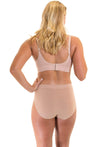 Nude Bamboo Nursing Bra + High Cut Undies Set With FREE Eco-Friendly Reusable Nursing Pads