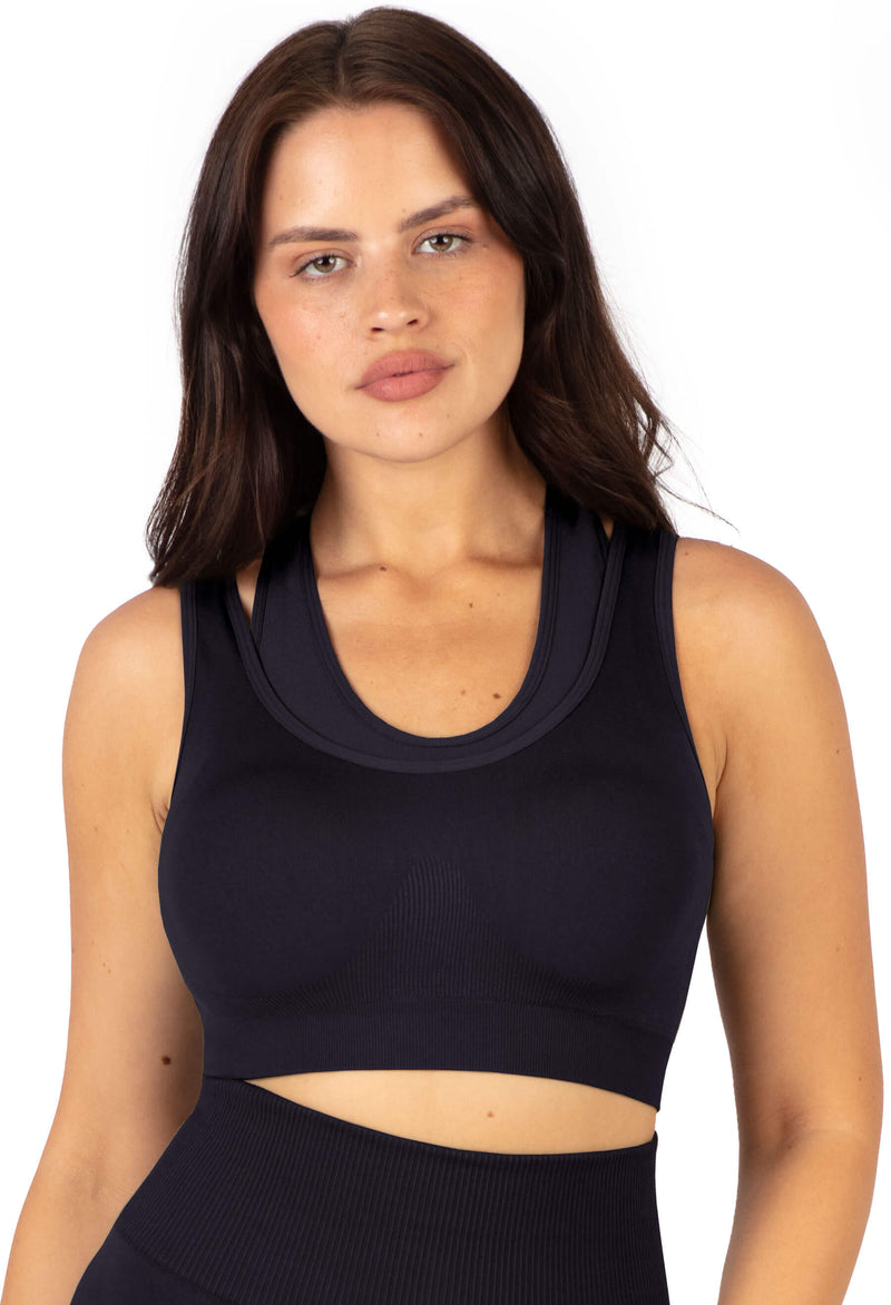 Sports Bra - Triple-layer Support Racer - FANCY 3 Pack