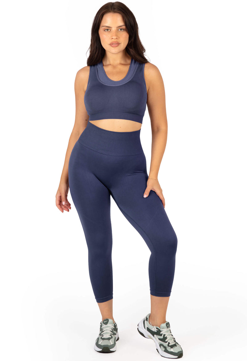 Seamless High Waist 3/4 Capri Leggings