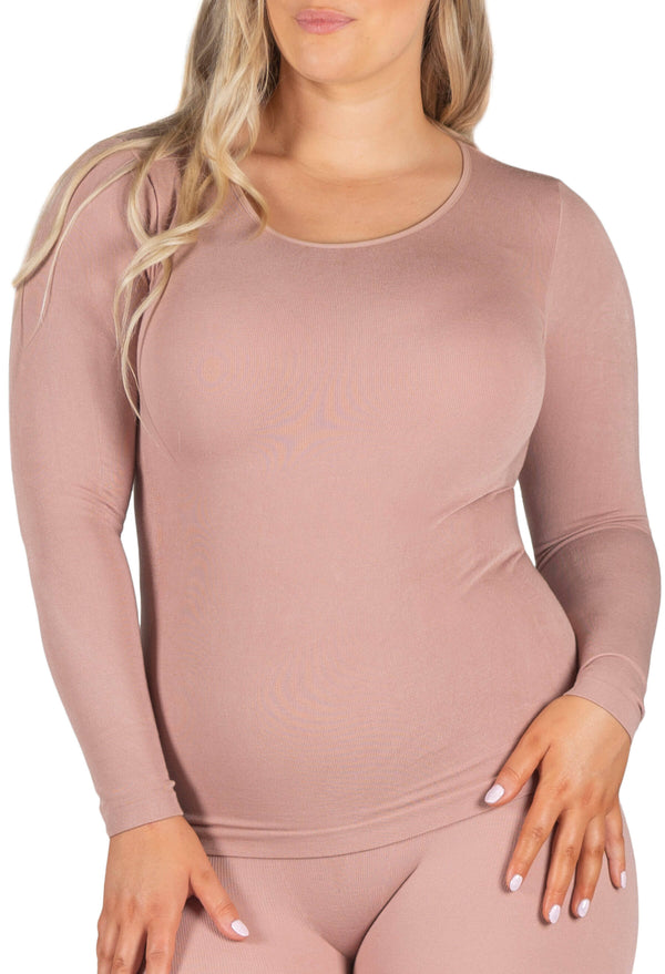 Seamless Long Sleeve Thermal Top - Seconds Sale