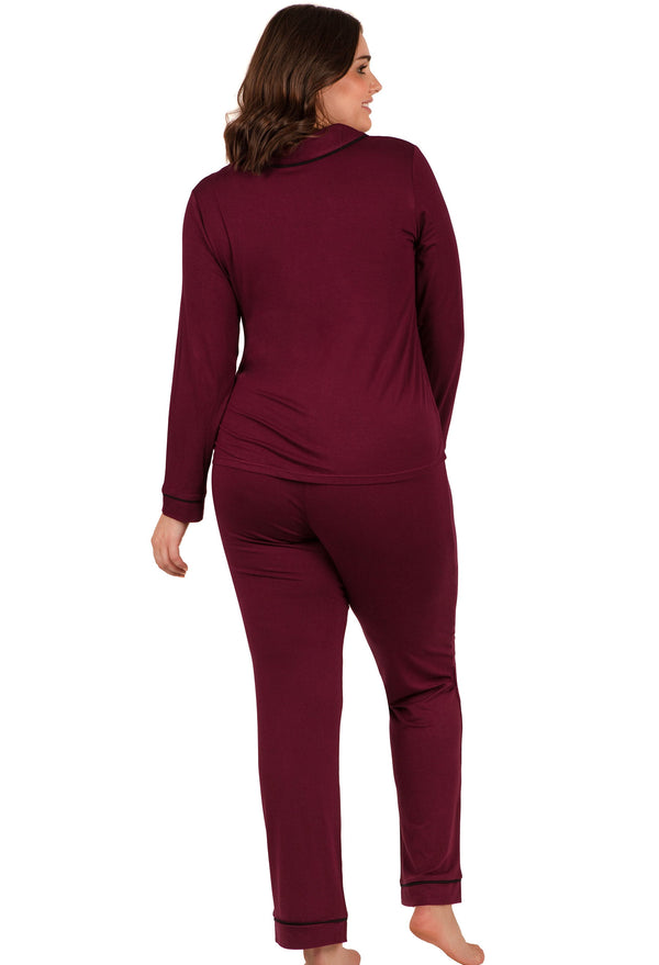 Burgundy Buttery Soft Bamboo Pyjama Set