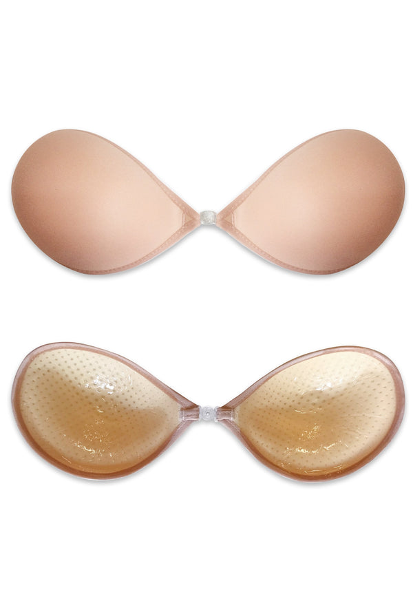 Adhesive Padded Sticky Bra 2 Pack + Clear Straps