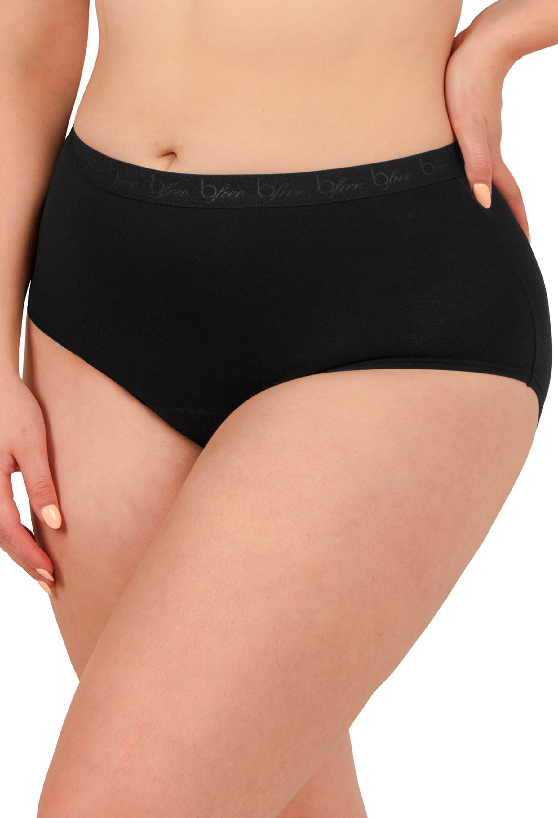 Pack of 2 Panties For Girls - Soft Skin & Black Cotton Underwear