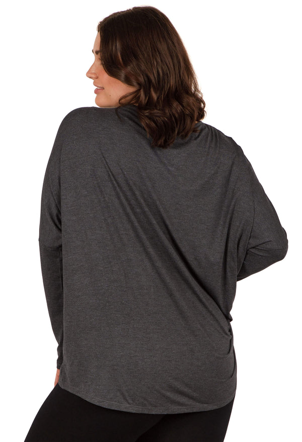 Bamboo Boat Neck Long Sleeve Top - 2 PACK