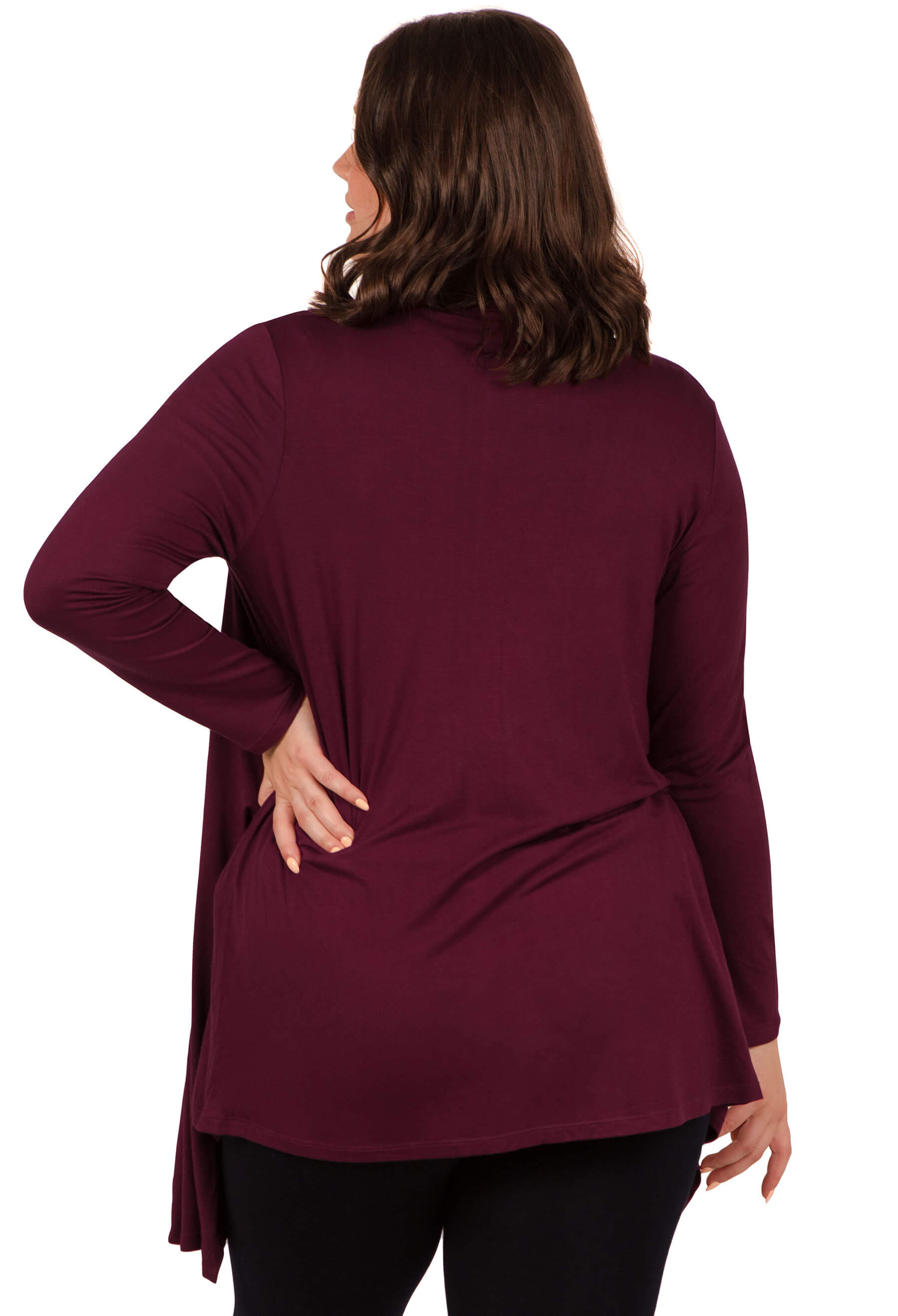 Plus size waterfall deals cardigan australia