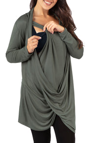 Bamboo Soft Drape Nursing Top