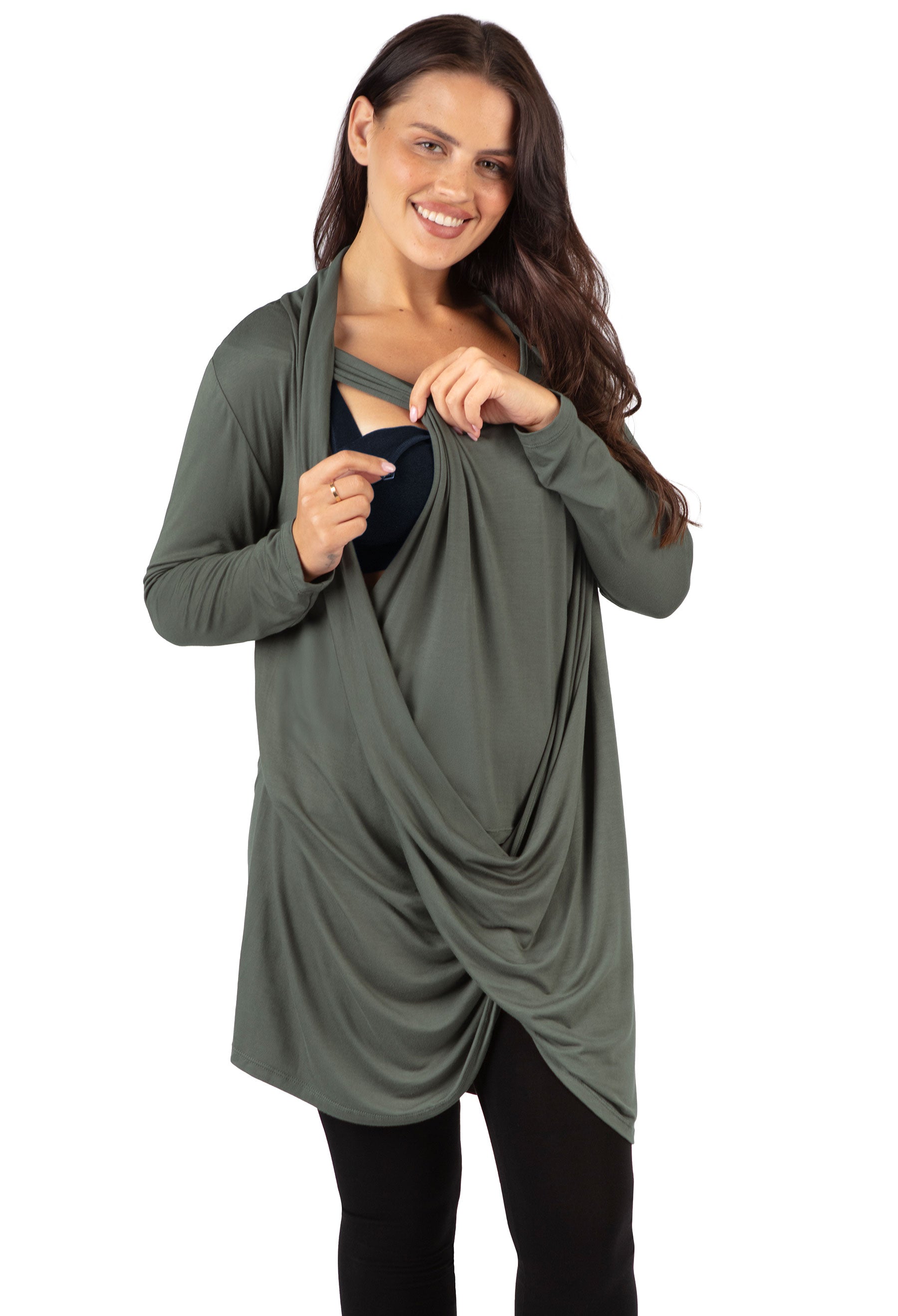 Bamboo Soft Drape Breastfeeding Top