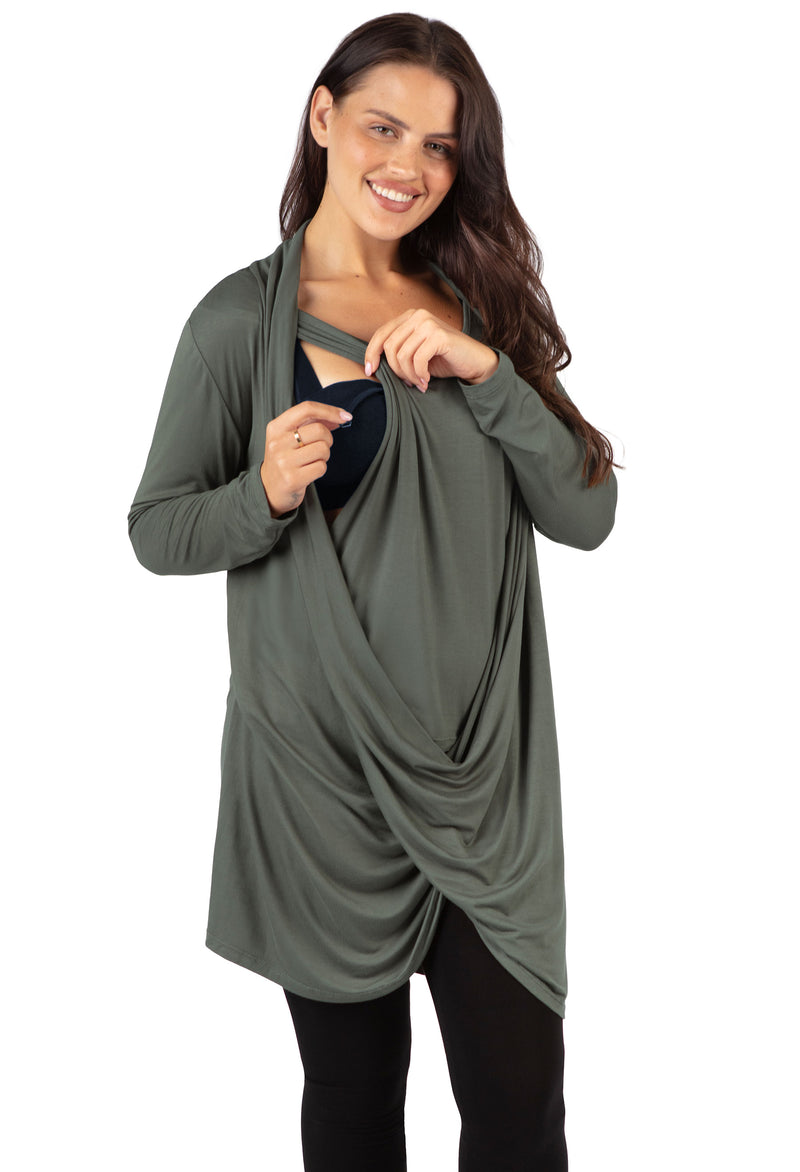 Bamboo Soft Drape Nursing Top