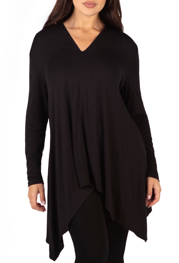 Maternity Bamboo V Neck Tunic Top