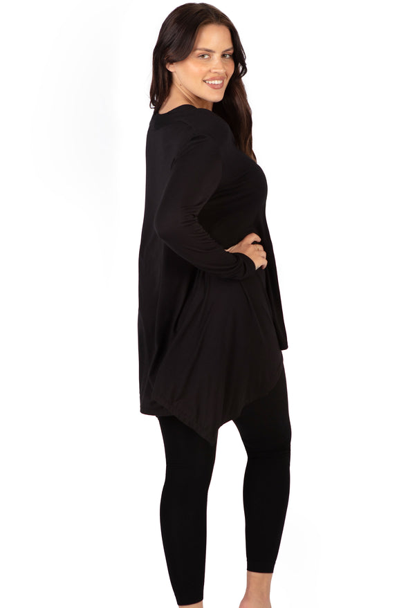 Maternity Bamboo V Neck Tunic Top