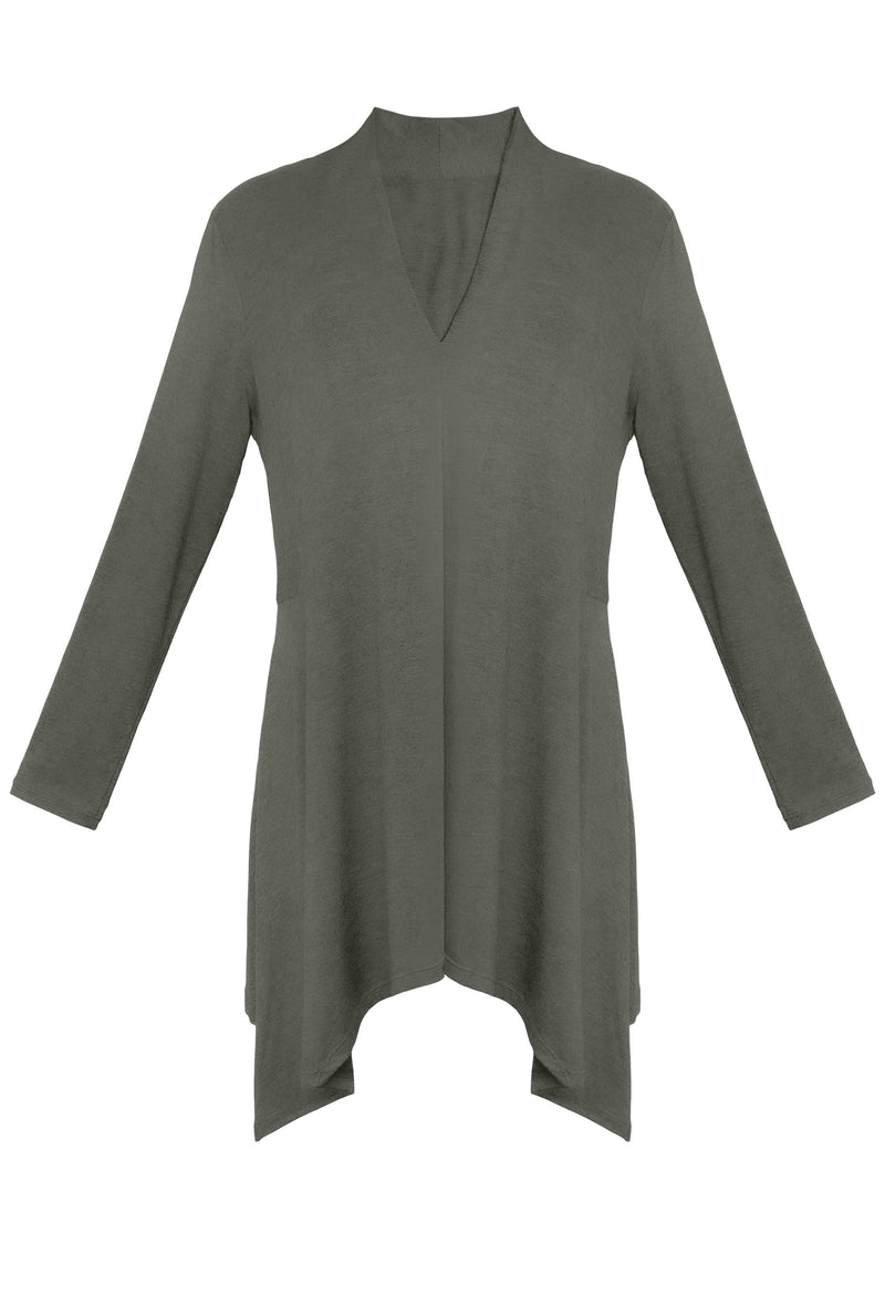 Maternity Bamboo V Neck Tunic Top