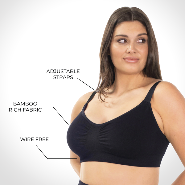 Full Bust Bamboo Padded Wire Free Bra