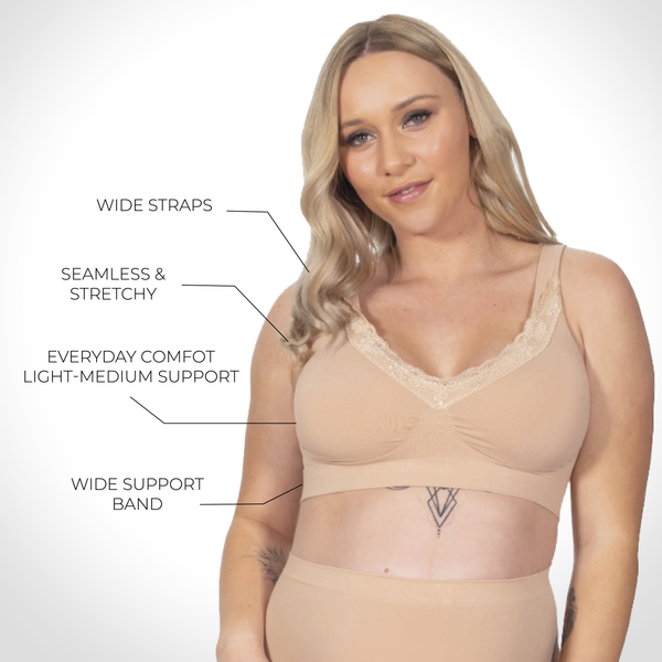 Pregnancy Cotton Rich Pull On Sleep Bra - 3 Pack