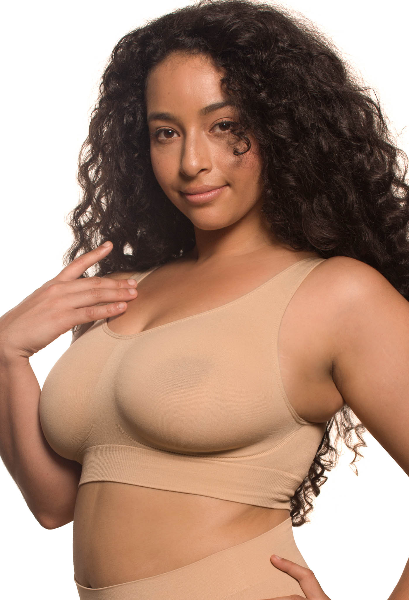 High Back Crop Bra for Big Busts