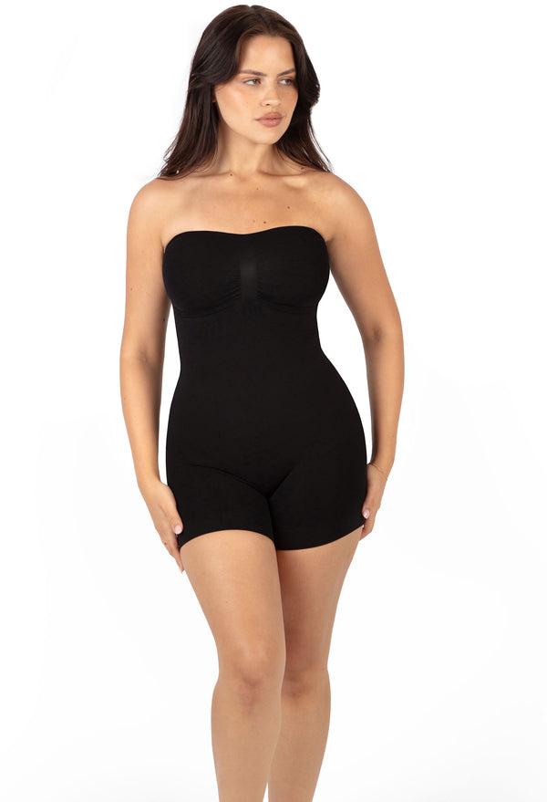 Shapewear Bodysuit Strapless Shorts | BodySleek