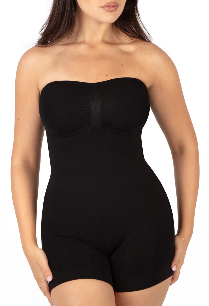 Shapewear Bodysuits Strapless Shorts | BodySleek