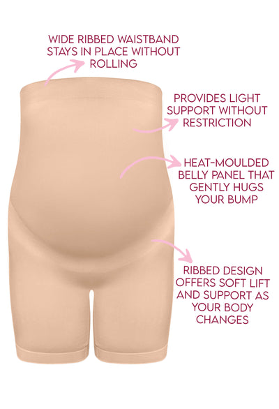 Maternity Shorts with Tummy Support