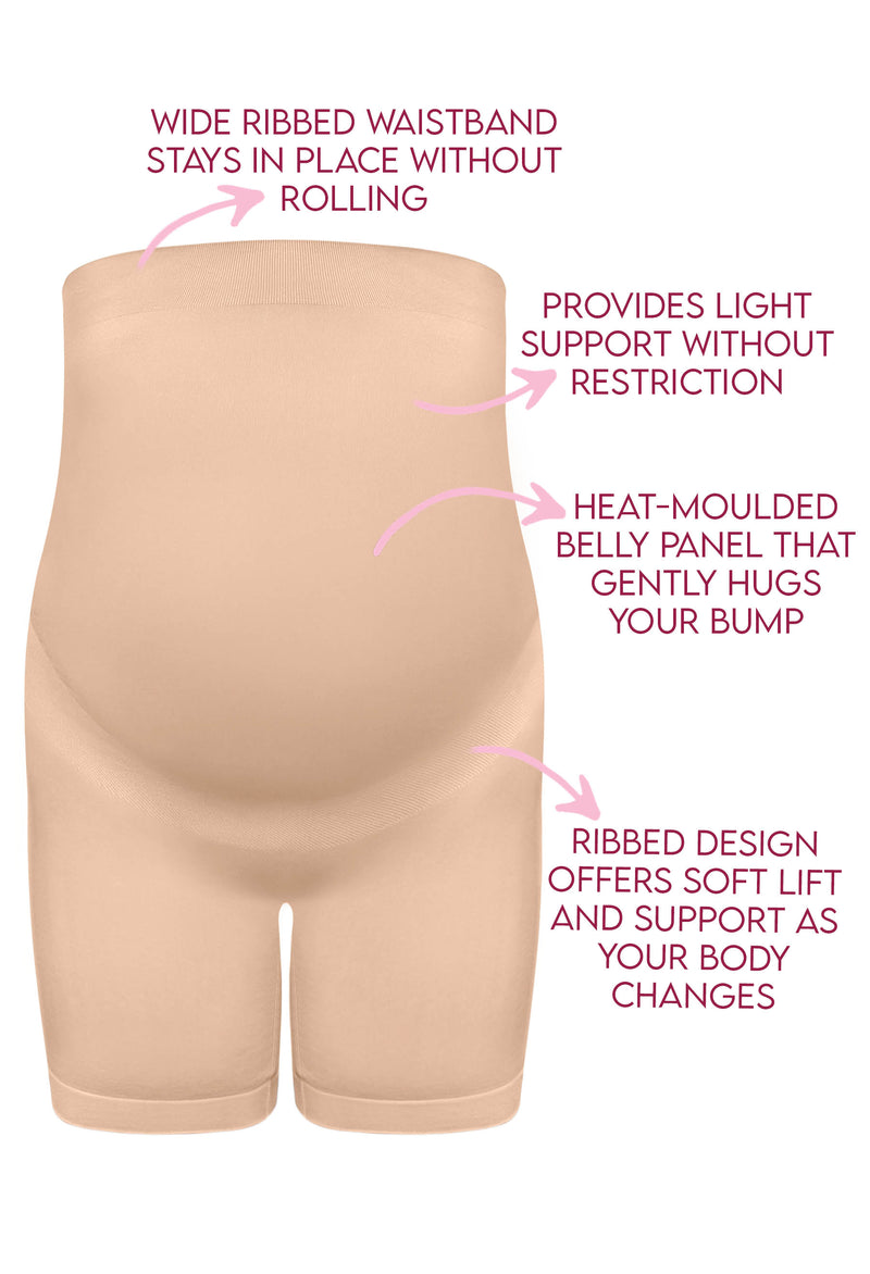 Maternity Shorts with Tummy Support