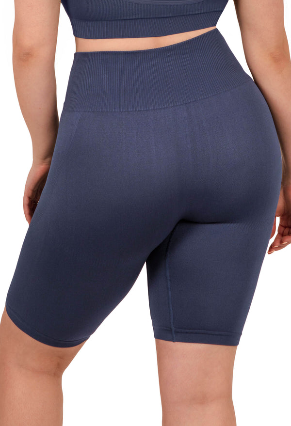 Seamless High Waist Long Biker Shorts - 3 Pack