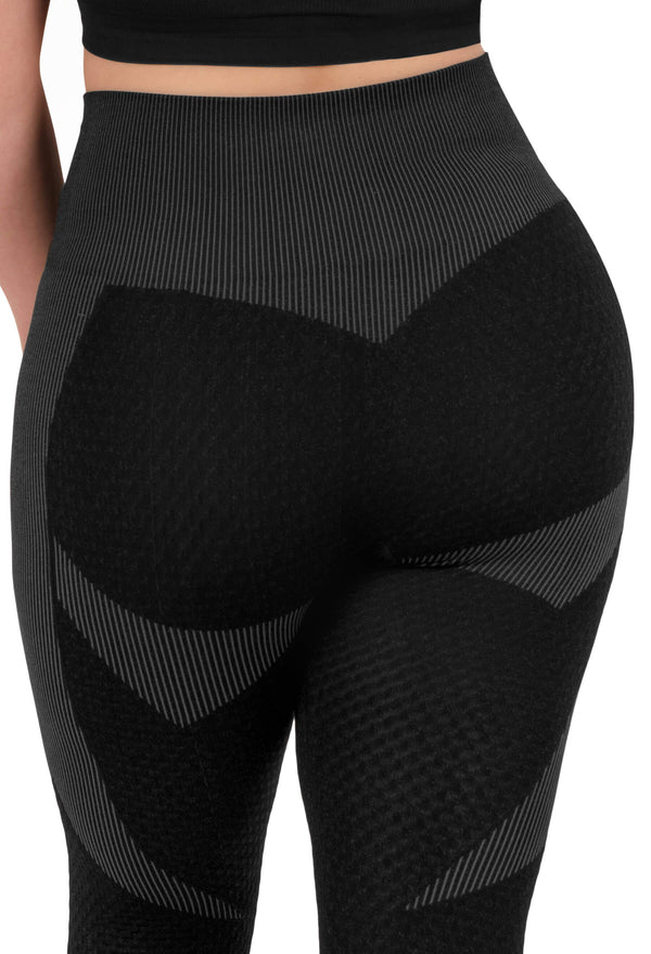 Honeycomb Contour Seamless Leggings - 2 Pack