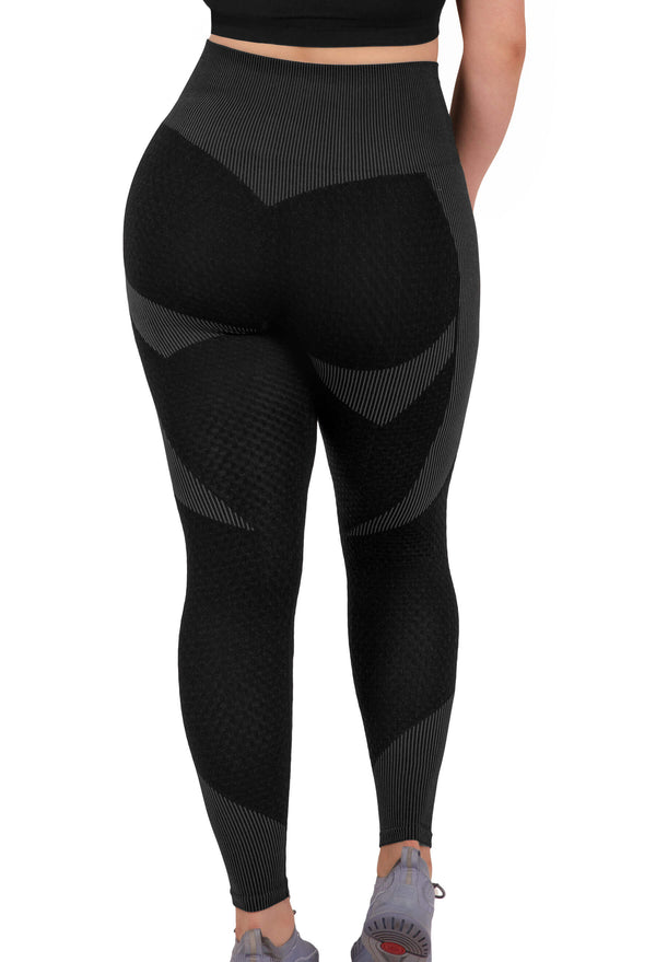 Honeycomb Contour Seamless Leggings - 2 Pack