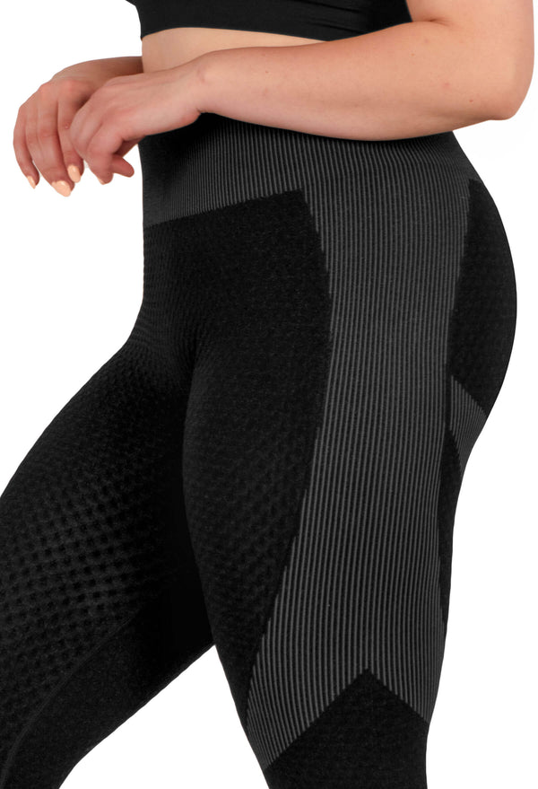 Honeycomb Contour Seamless Leggings - 2 Pack