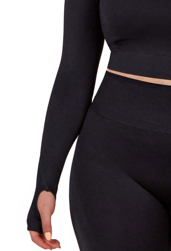 Seamless Long Sleeve Crop Thermal Top