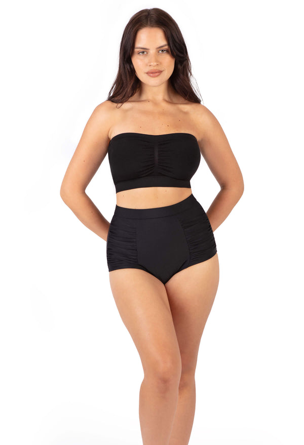 Swim Bandeau and Shaping Brief Set