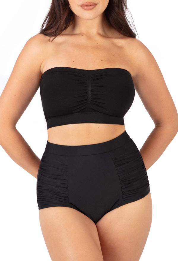 Swim Bandeau and Shaping Brief Set