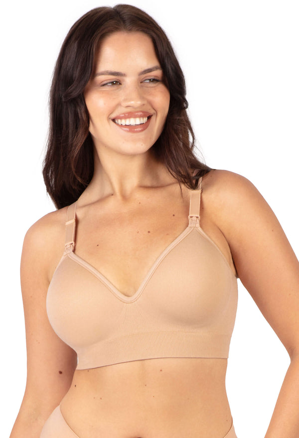 Plunge Nursing Comfort Bra – Wireless with Fixed Moulded Cups