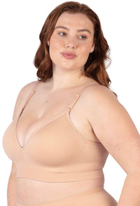 Plunge Nursing Comfort Bra – Wireless with Fixed Moulded Cups