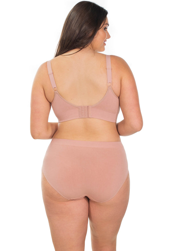 Nude Bamboo Nursing Bra + High Cut Undies Set