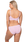 Pink Bamboo Padded Wire Free Bra and Bikini Set With FREE Nipple Covers