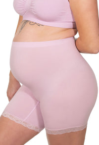 Maternity Anti Chafing High Rise Petite Cotton Rich Shorts - 7 Pack