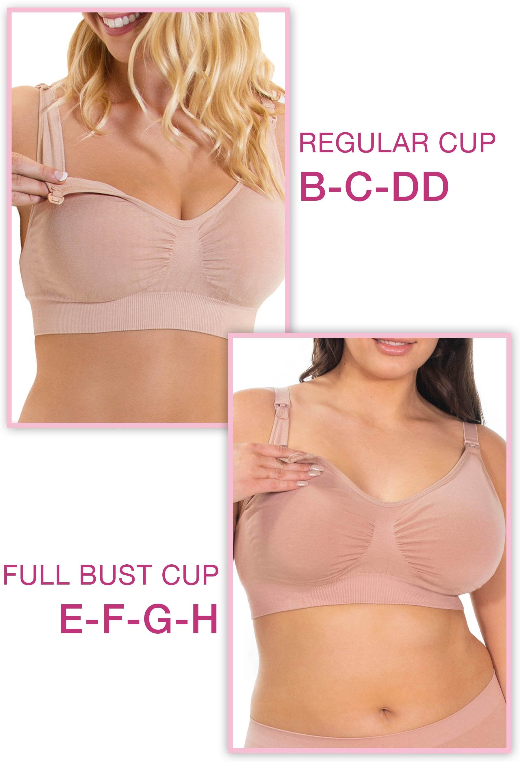 Pink Bamboo Nursing Bra + High Cut Undies Set With FREE Eco-Friendly Reusable Nursing Pads