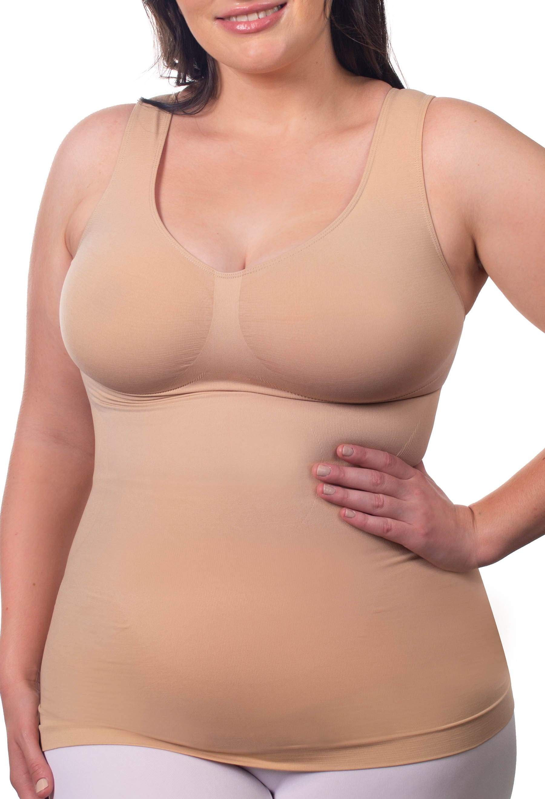 Women's Padded Push Up Body Shaper Tank Top Vest Tummy Control