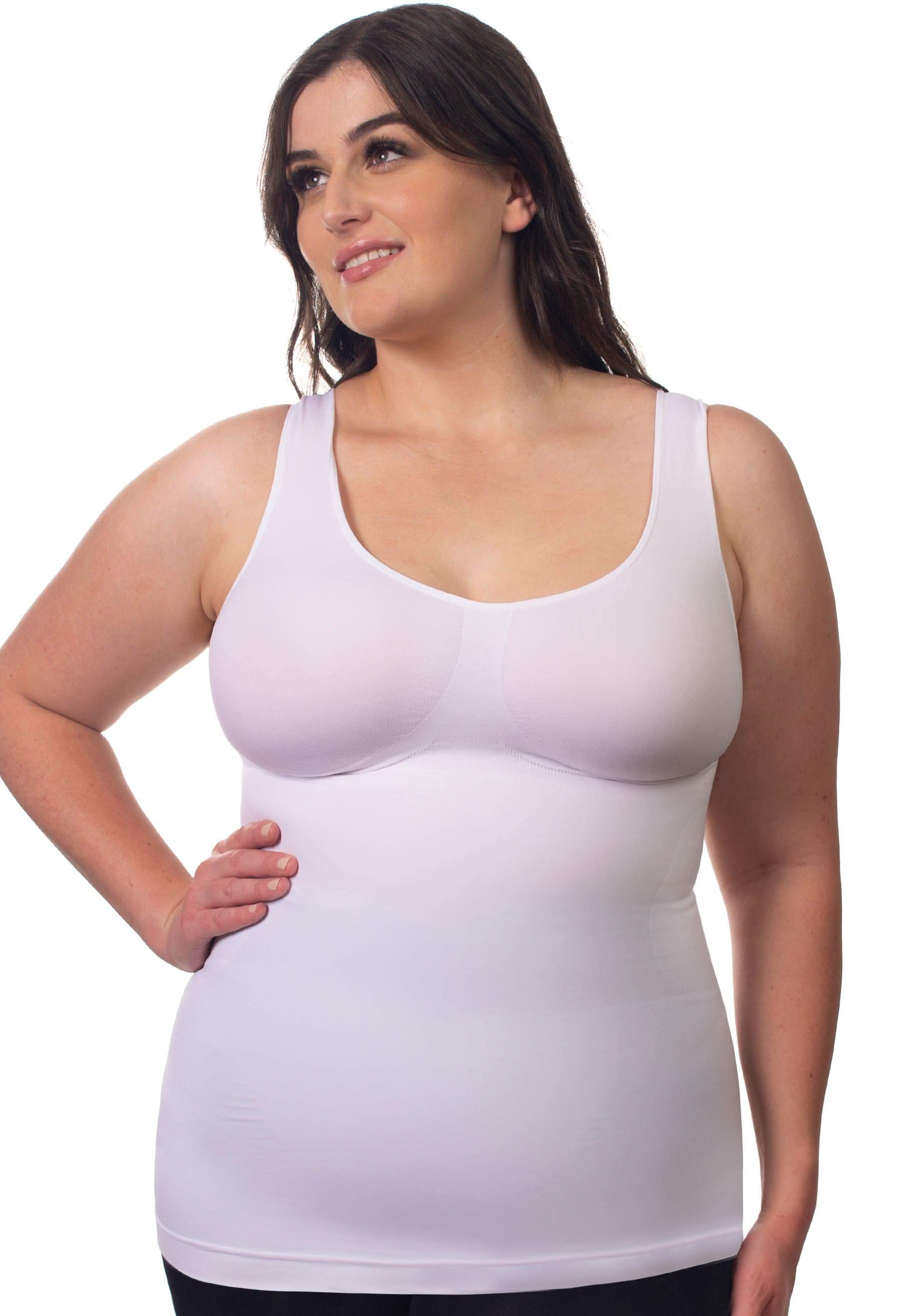 Women's Magic Bra Shaper Vest Breast Support (Large / 8-10, Black)
