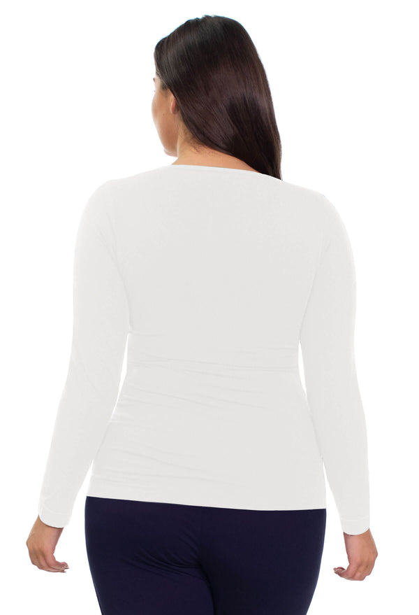 Curvy Bamboo Long Sleeve Top